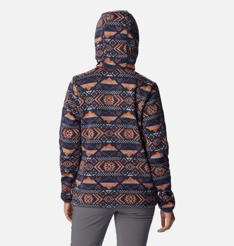 Columbia Sweater Weather Fleece Pullover Women's Hoodie Coral | DKARFL-148