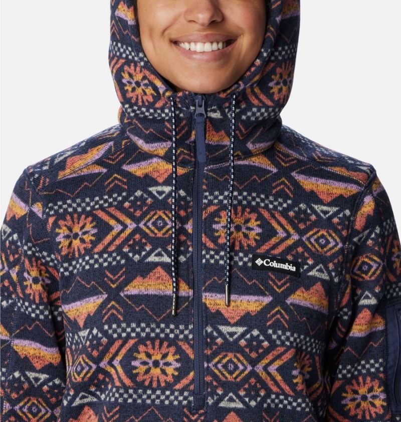 Columbia Sweater Weather Fleece Pullover Women's Hoodie Coral | DKARFL-148