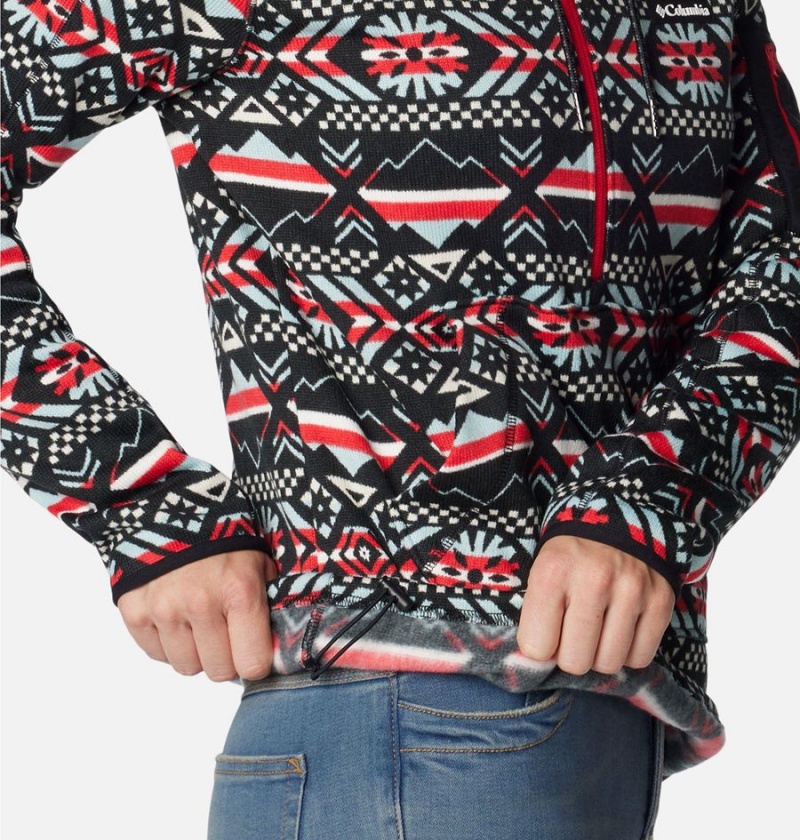 Columbia Sweater Weather Fleece Pullover Women's Hoodie Red | ZJCUAW-574
