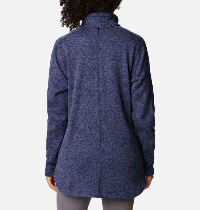 Columbia Sweater Weather Fleece Tunic Women's Pullover Navy | ZYKHCS-789