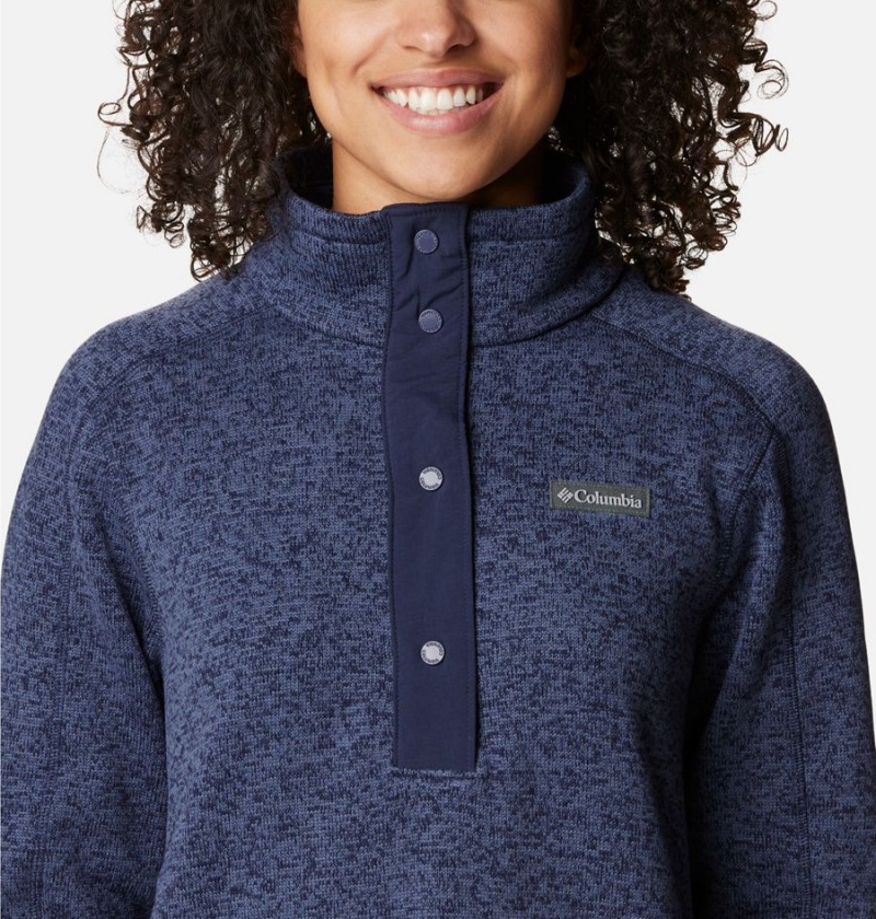 Columbia Sweater Weather Fleece Tunic Women's Pullover Navy | ZYKHCS-789