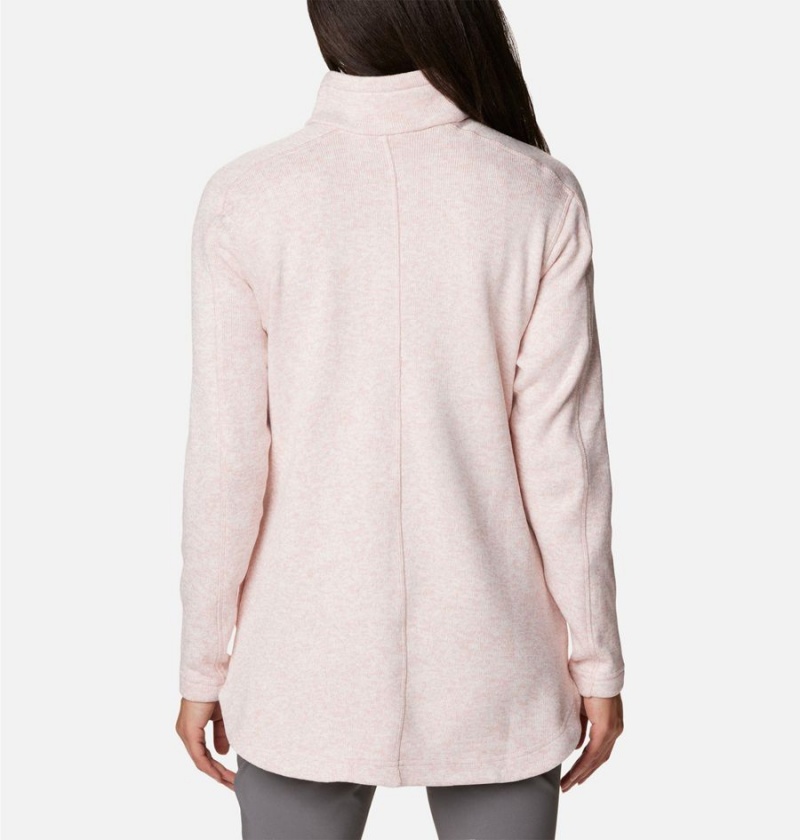 Columbia Sweater Weather Fleece Tunic Women's Pullover Pink | YNXUVS-719