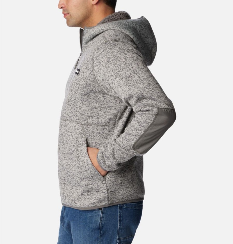 Columbia Sweater Weather Full Zip Hoodie Men's Fleece Jacket Grey | FGVXKE-527