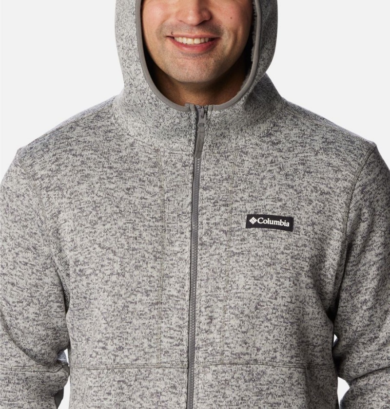 Columbia Sweater Weather Full Zip Hoodie Men's Fleece Jacket Grey | FGVXKE-527