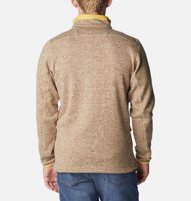 Columbia Sweater Weather Full Zip Men's Fleece Jacket Khaki | OTFYJM-058