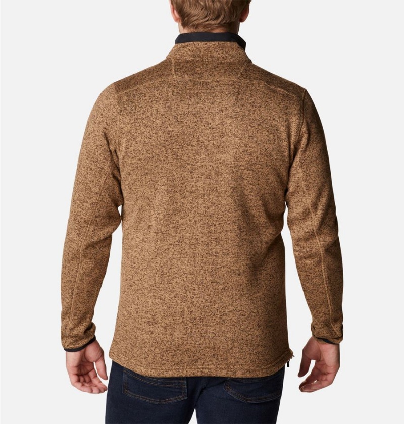Columbia Sweater Weather Full Zip Men's Fleece Jacket Brown | EIPRJQ-930