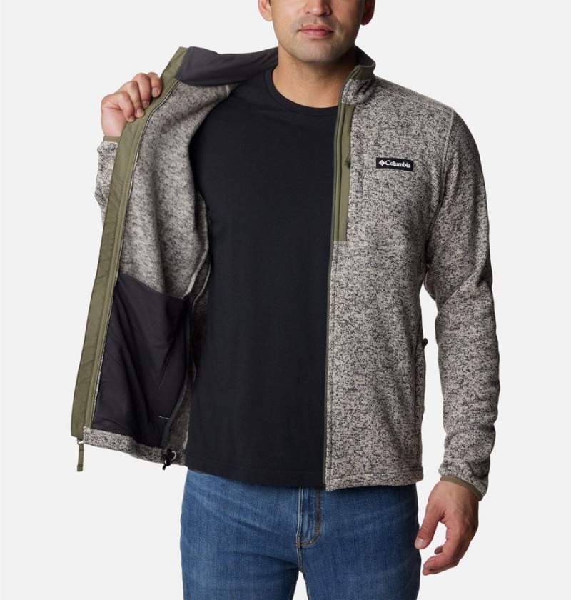 Columbia Sweater Weather Full Zip Men's Fleece Jacket Grey | SHEWUY-721