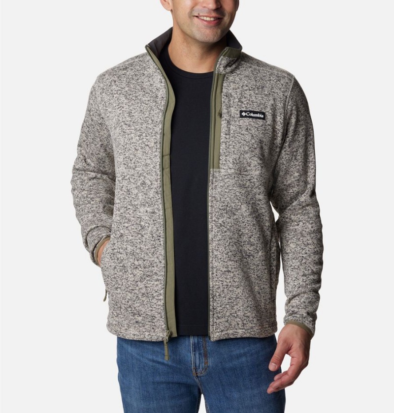 Columbia Sweater Weather Full Zip Men's Fleece Jacket Grey | SHEWUY-721