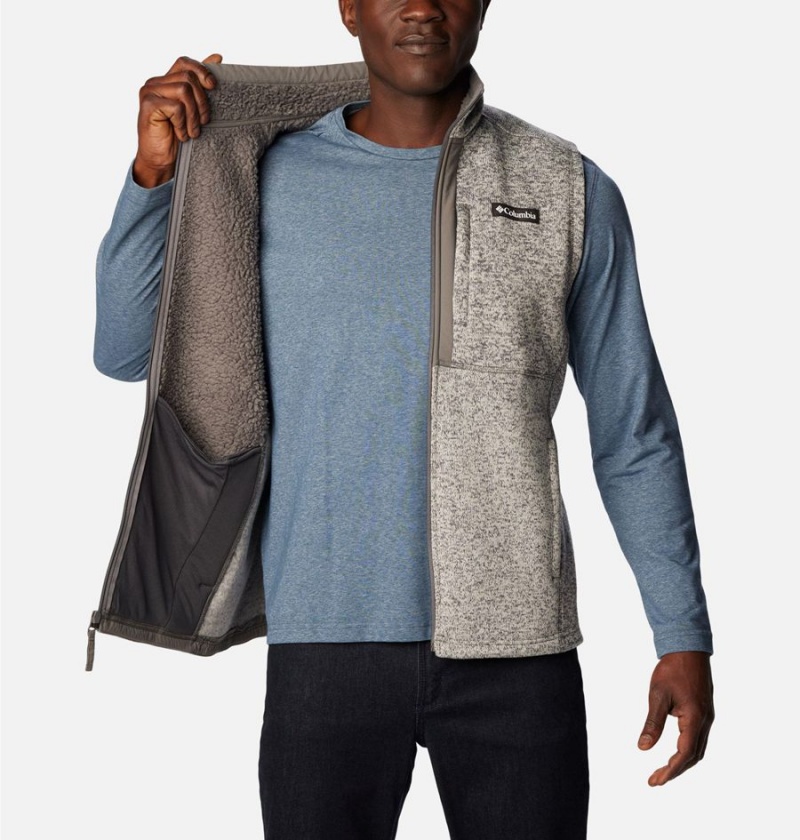 Columbia Sweater Weather Men's Vest Grey | TQUSVH-801