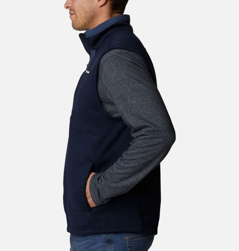 Columbia Sweater Weather Men's Vest Navy | SUQMBL-560