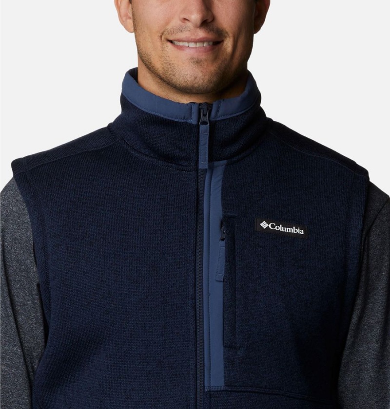 Columbia Sweater Weather Men's Vest Navy | SUQMBL-560