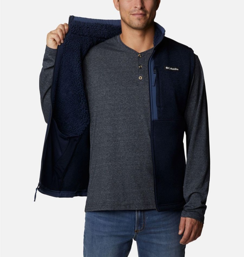 Columbia Sweater Weather Men's Vest Navy | SUQMBL-560