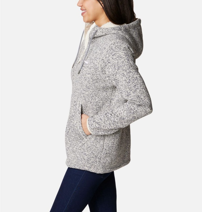 Columbia Sweater Weather Sherpa Full Zip Hooded Women's Fleece Jacket Grey | XYWMSE-870