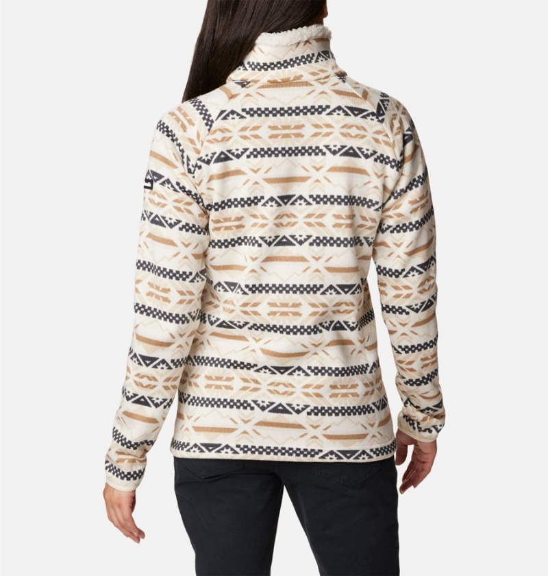 Columbia Sweater Weather Sherpa Hybrid Women's Pullover White | ROMWDN-472