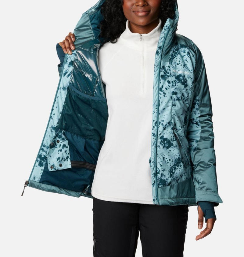 Columbia Sweet Shredder II Insulated Women's Ski Jacket Turquoise | JKLDAM-970
