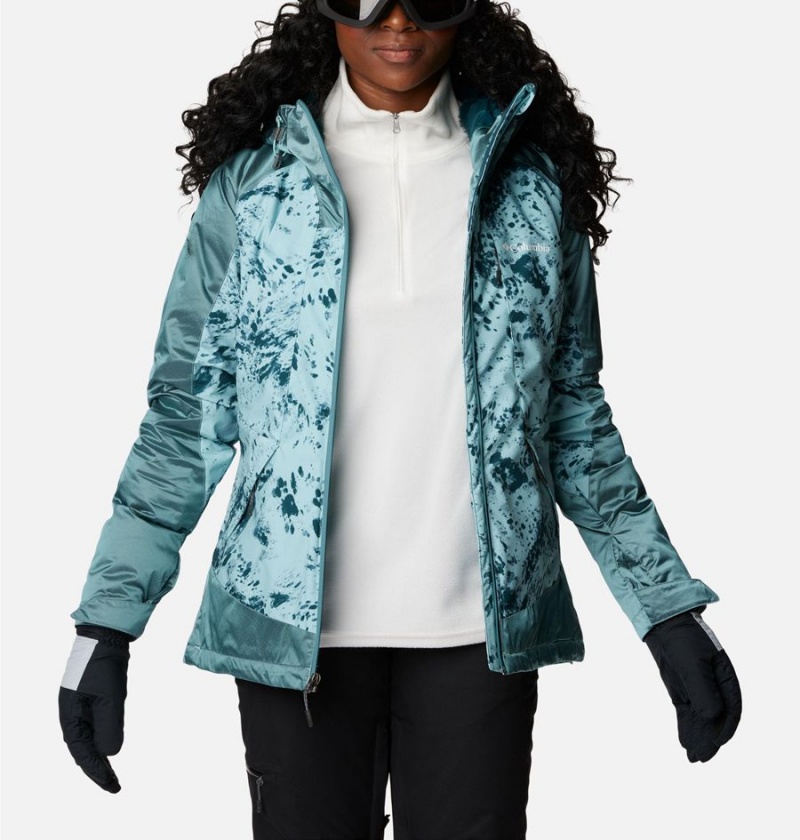Columbia Sweet Shredder II Insulated Women's Ski Jacket Turquoise | JKLDAM-970