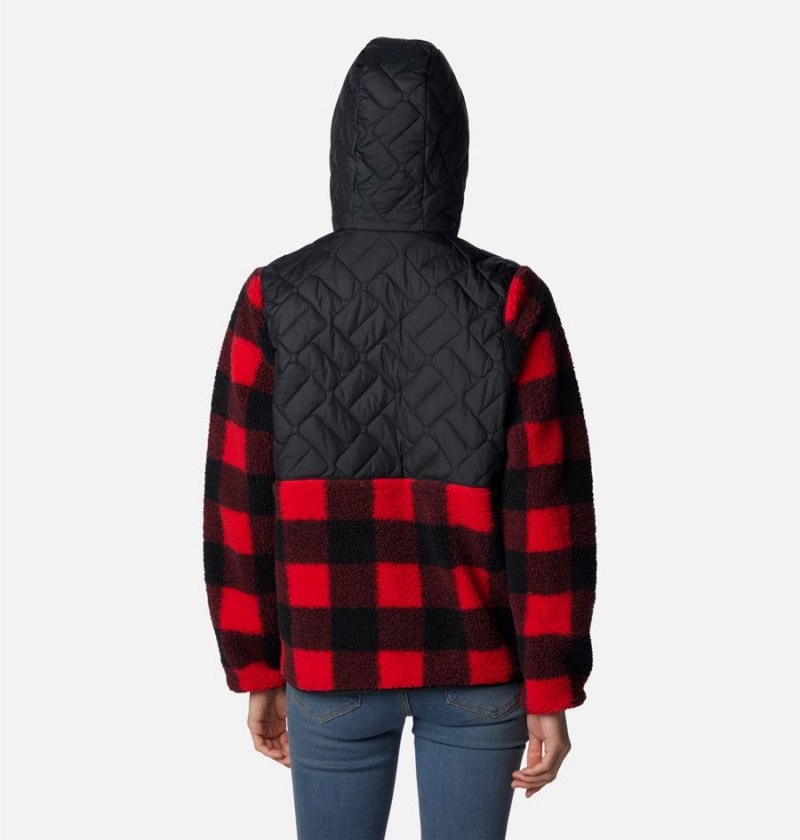 Columbia Sweet View Hooded Fleece Women's Pullover Red | WROYEV-294