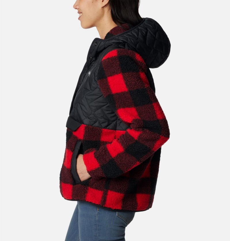 Columbia Sweet View Hooded Fleece Women's Pullover Red | WROYEV-294