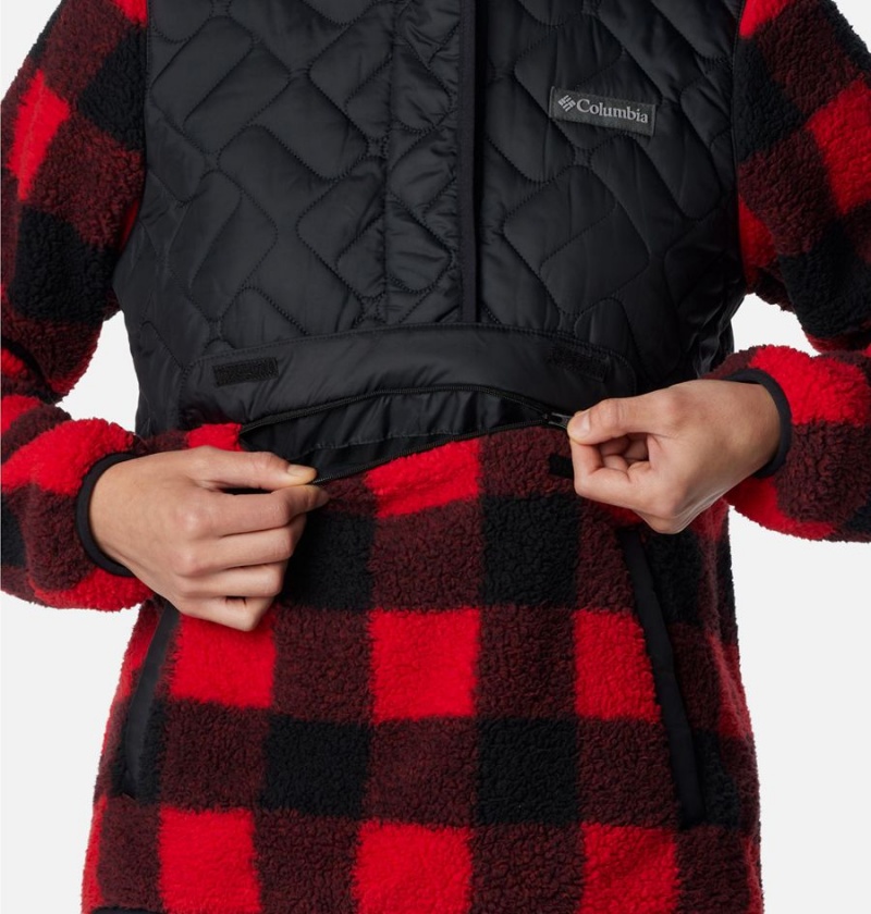 Columbia Sweet View Hooded Fleece Women's Pullover Red | WROYEV-294