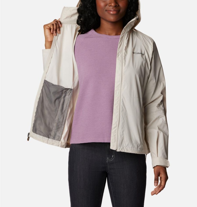 Columbia Switchback III Women's Rain Jacket White | NOABIH-246