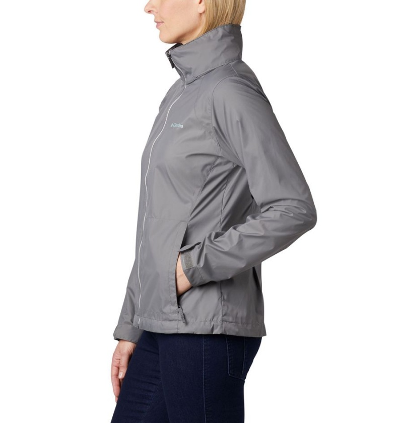 Columbia Switchback III Women's Rain Jacket Grey | HNBUIV-240