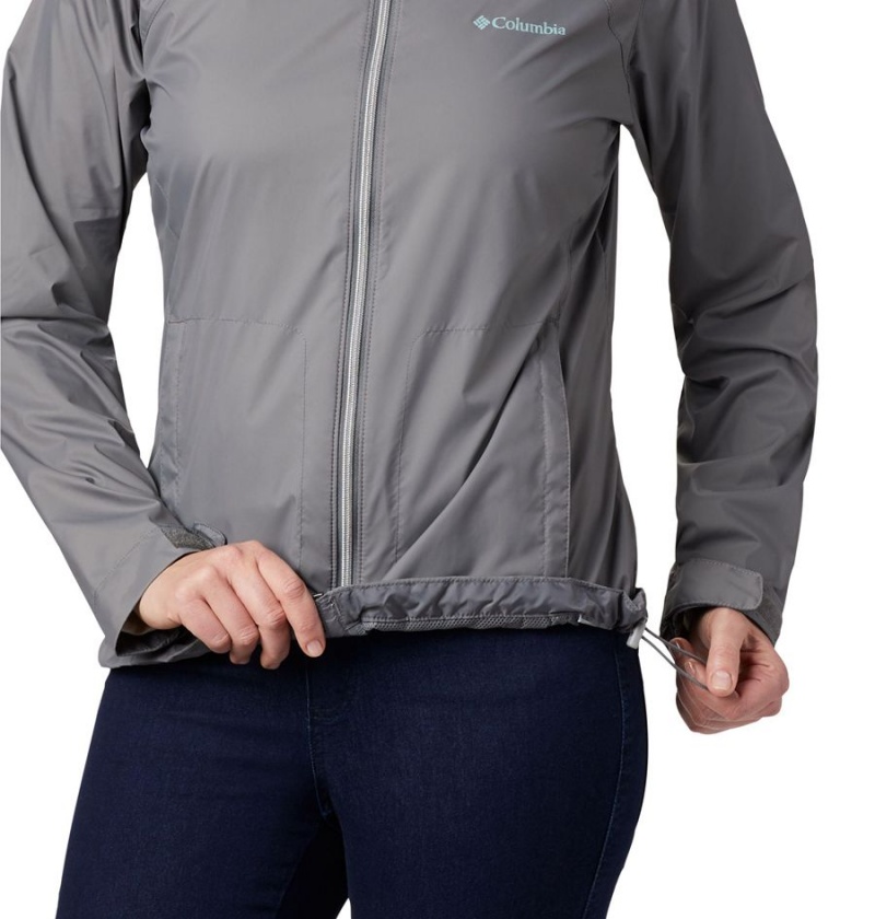 Columbia Switchback III Women's Rain Jacket Grey | HNBUIV-240
