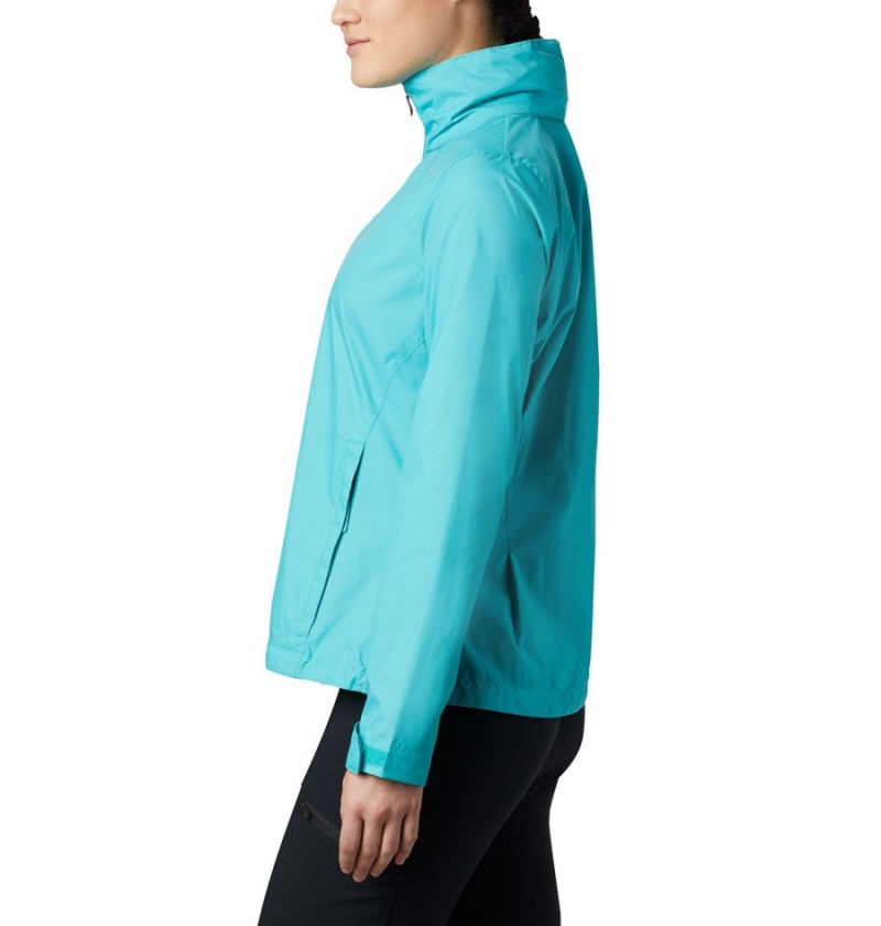 Columbia Switchback III Women's Rain Jacket Turquoise | RCPOGQ-329