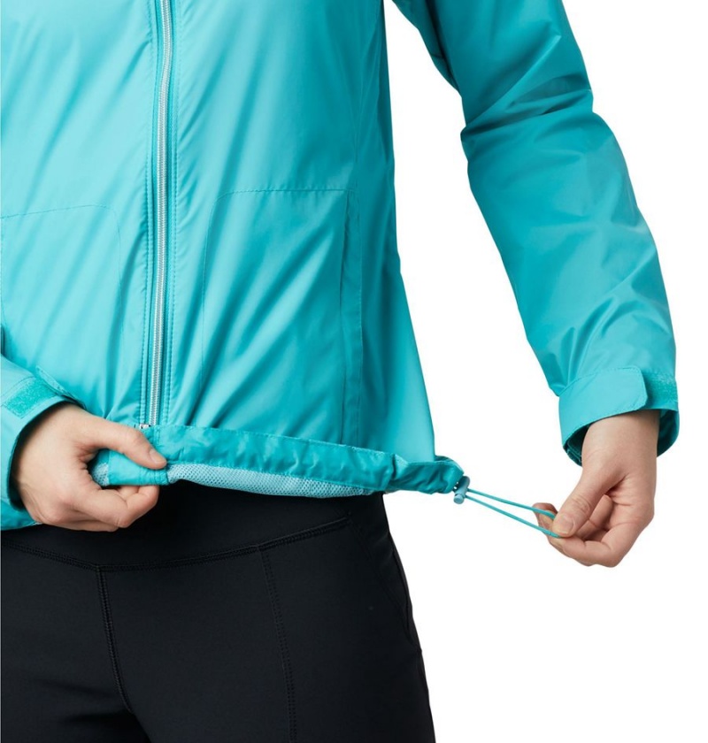 Columbia Switchback III Women's Rain Jacket Turquoise | RCPOGQ-329