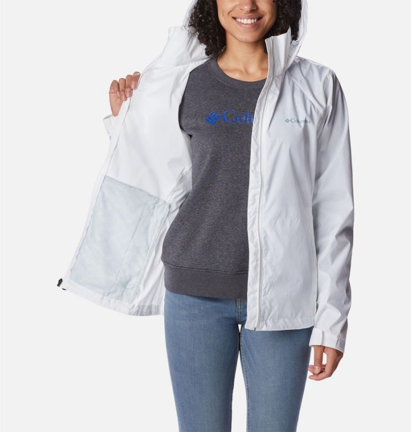Columbia Switchback III Women's Rain Jacket White | BKVOGL-928