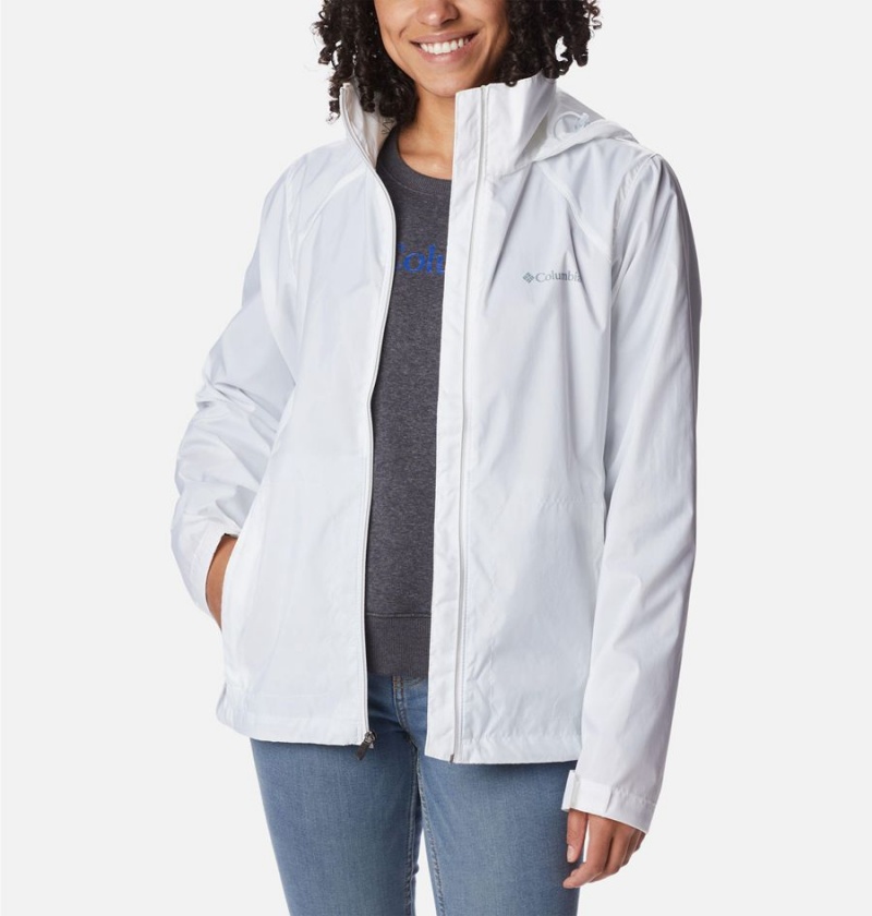 Columbia Switchback III Women's Rain Jacket White | BKVOGL-928