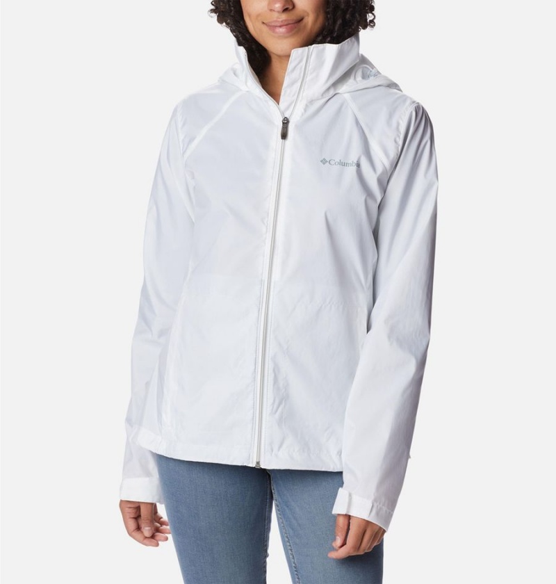 Columbia Switchback III Women\'s Rain Jacket White | BKVOGL-928