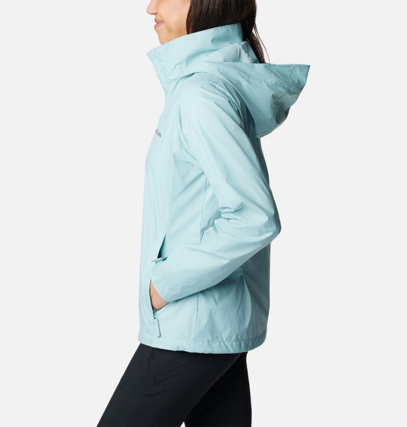Columbia Switchback III Women's Rain Jacket Turquoise | DFLJNK-387