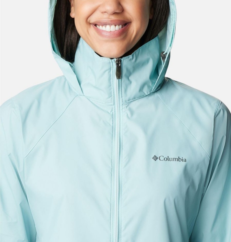 Columbia Switchback III Women's Rain Jacket Turquoise | DFLJNK-387