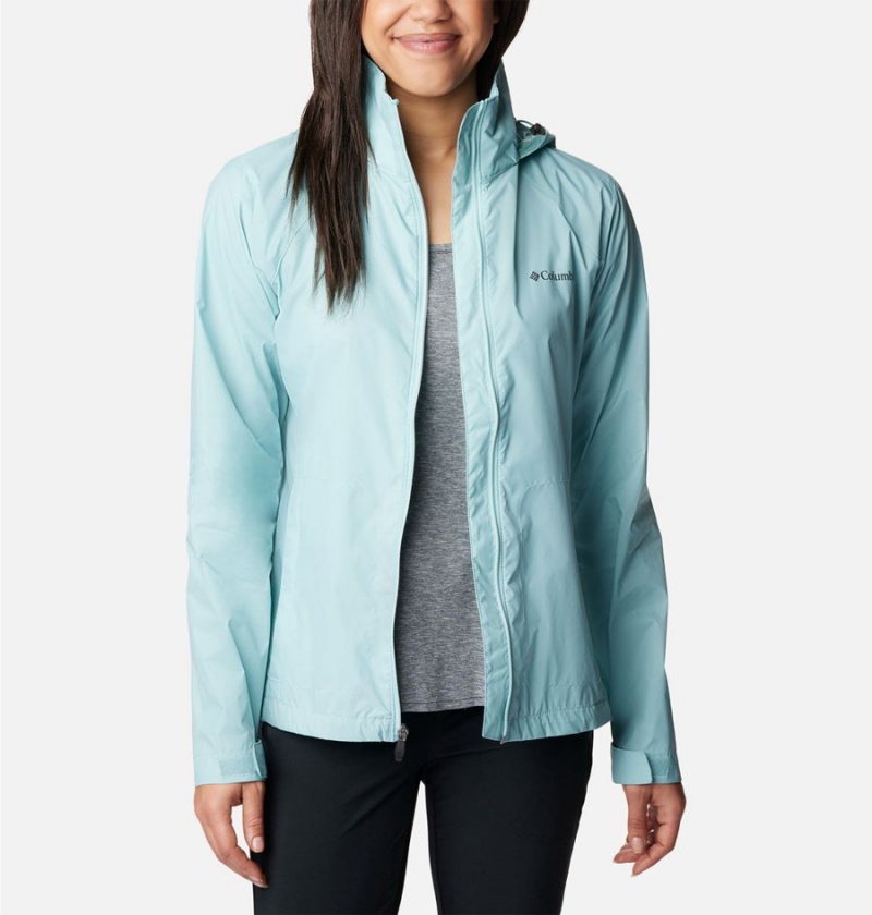 Columbia Switchback III Women's Rain Jacket Turquoise | DFLJNK-387
