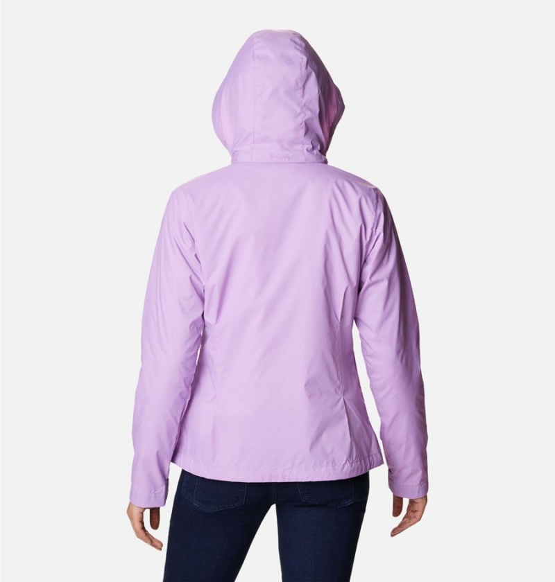 Columbia Switchback III Women's Rain Jacket Purple | UDNMRE-410