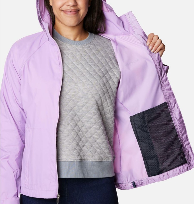 Columbia Switchback III Women's Rain Jacket Purple | UDNMRE-410