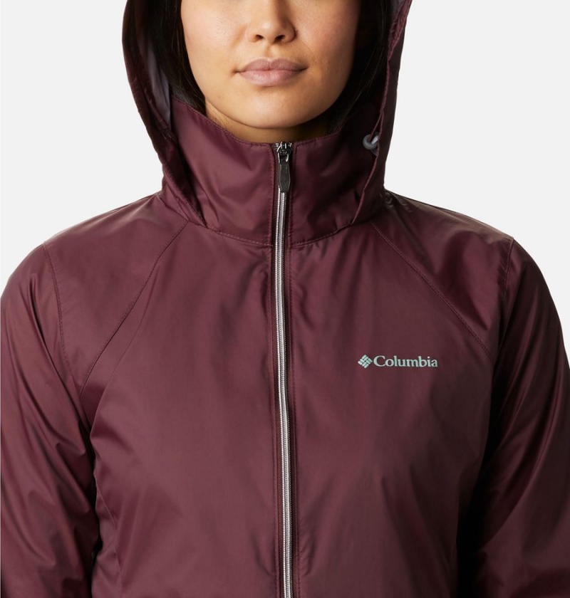 Columbia Switchback III Women's Rain Jacket Coral | ZBOFYU-391
