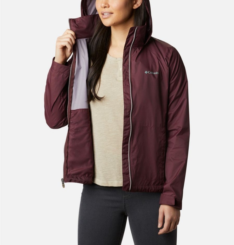 Columbia Switchback III Women's Rain Jacket Coral | ZBOFYU-391