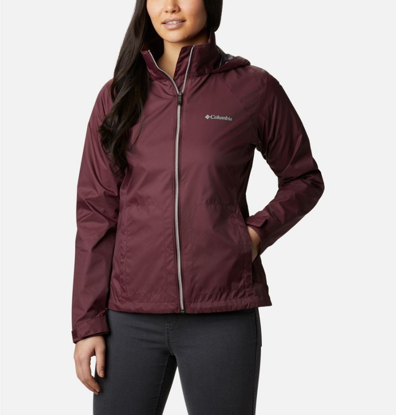 Columbia Switchback III Women\'s Rain Jacket Coral | ZBOFYU-391