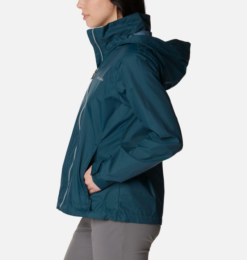 Columbia Switchback III Women's Rain Jacket Turquoise | GJCNMA-364