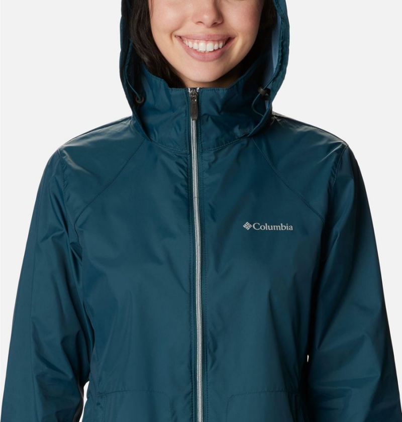 Columbia Switchback III Women's Rain Jacket Turquoise | GJCNMA-364