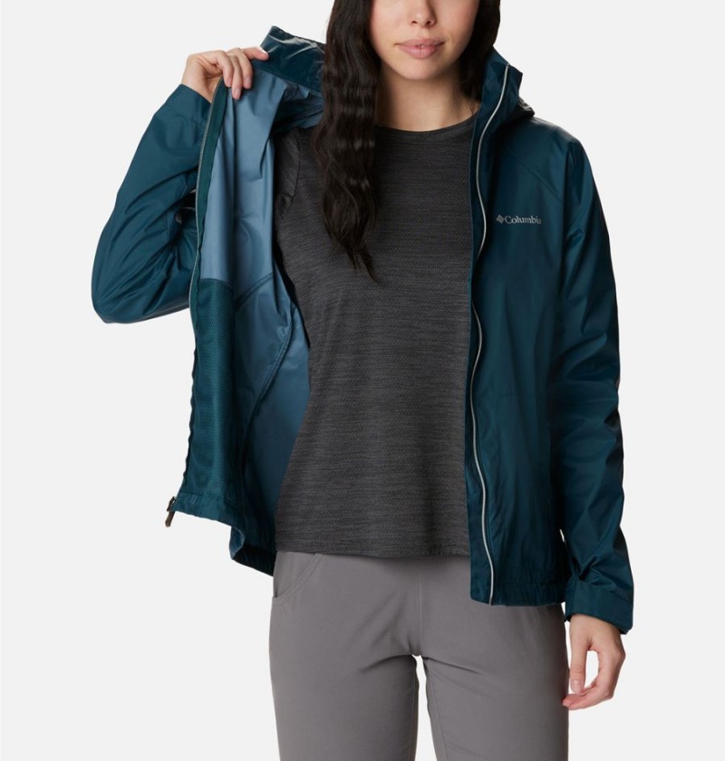 Columbia Switchback III Women's Rain Jacket Turquoise | GJCNMA-364
