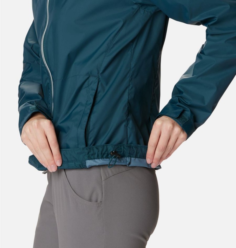 Columbia Switchback III Women's Rain Jacket Turquoise | GJCNMA-364