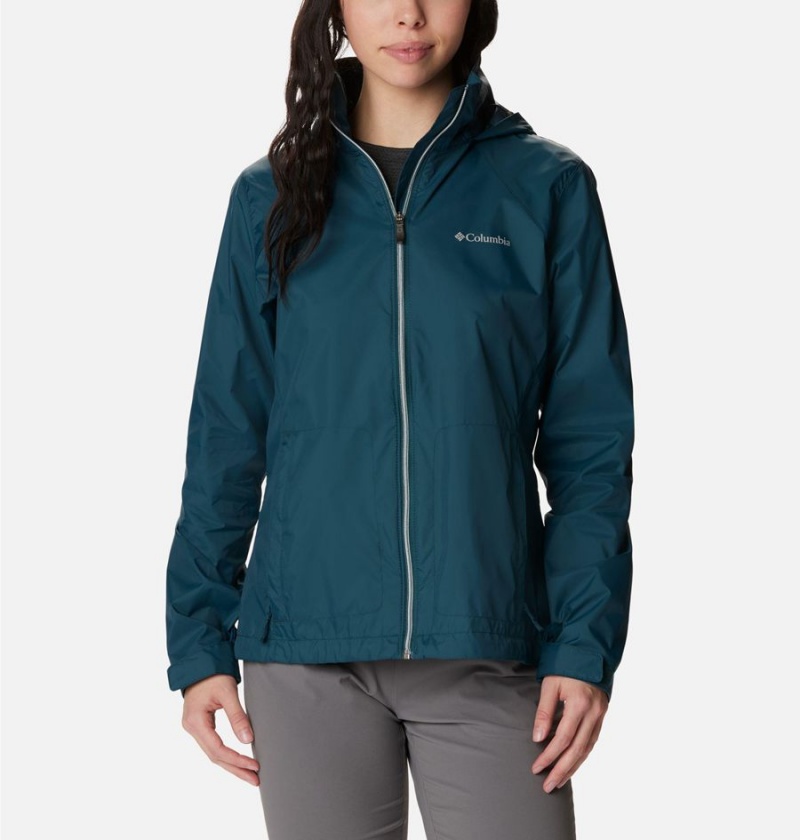 Columbia Switchback III Women\'s Rain Jacket Turquoise | GJCNMA-364