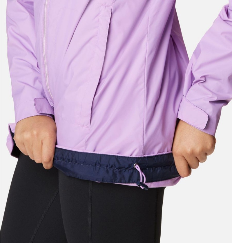 Columbia Switchback Lined Long Women's Rain Jacket Purple | TFEDLA-169