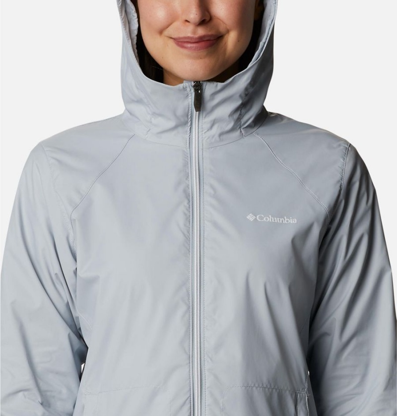 Columbia Switchback Lined Long Women's Rain Jacket Grey | WSBMEG-790