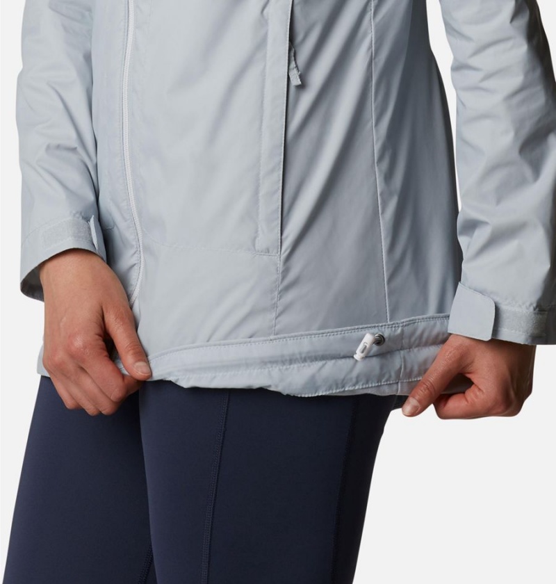 Columbia Switchback Lined Long Women's Rain Jacket Grey | WSBMEG-790