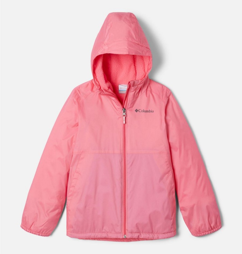 Columbia Switchback Sherpa Lined Kids\' Jacket Pink | BCOLMN-420