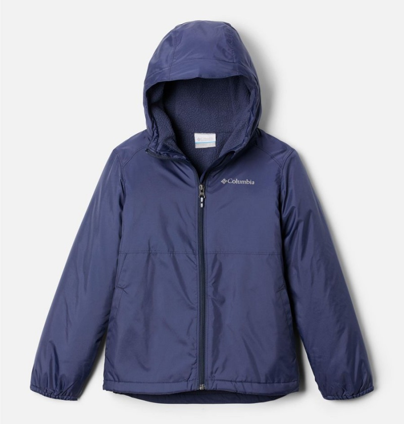 Columbia Switchback Sherpa Lined Kids\' Jacket Navy | YVFKJW-281
