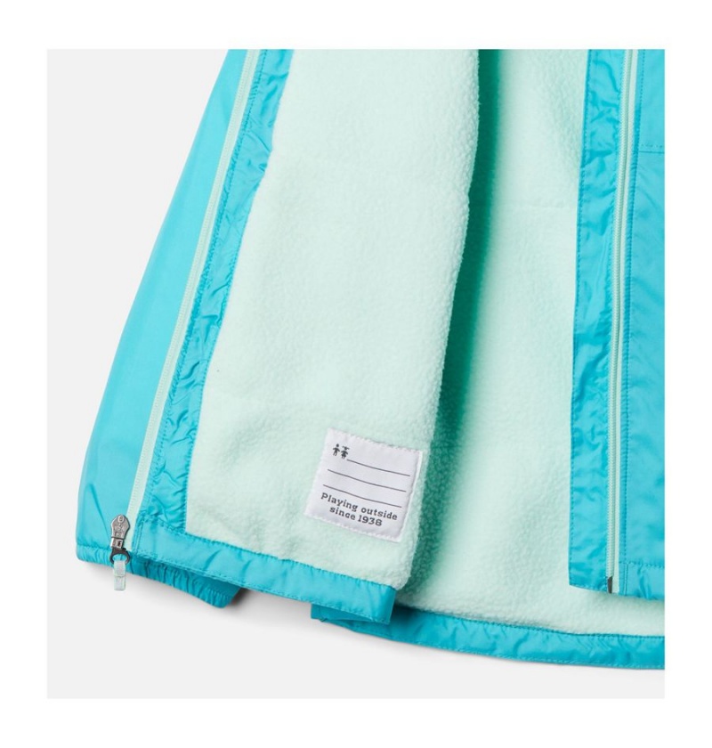 Columbia Switchback Sherpa Lined Kids' Jacket Turquoise | EAVPJI-732